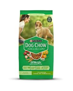 Ração Seca Extra Life Cães Adultos Carne, Frango e Arroz Raças Mini e Pequenas